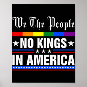 Póster Nosotros El Pueblo Sin Reyes En América Anti-trump
