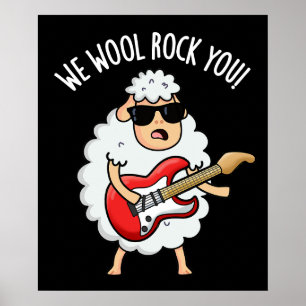Póster Nosotros Lana Rock You Oveja Divertida Castigo BG