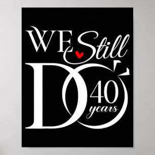 Póster Nosotros todavía 40 Pareja 40º Aniversario de Boda