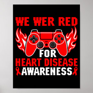Póster Nosotros Usamos Rojo Gaming Niños Conciencia Enfer