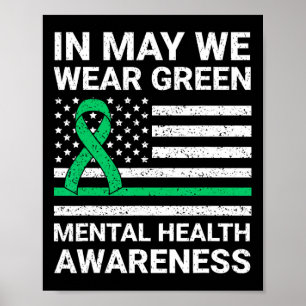 Póster Nosotros Usamos Verde Conciencia de la Salud Menta