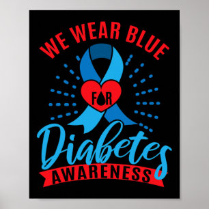 Póster Nosotros Vestimos de Azul para la Conciencia sobre