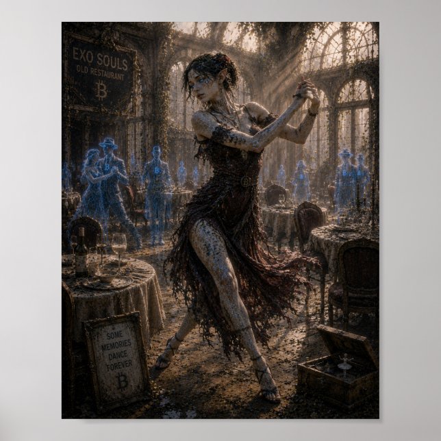 Póster Nostalgia / Bailarín de tango / Restaurante antigu (Frente)