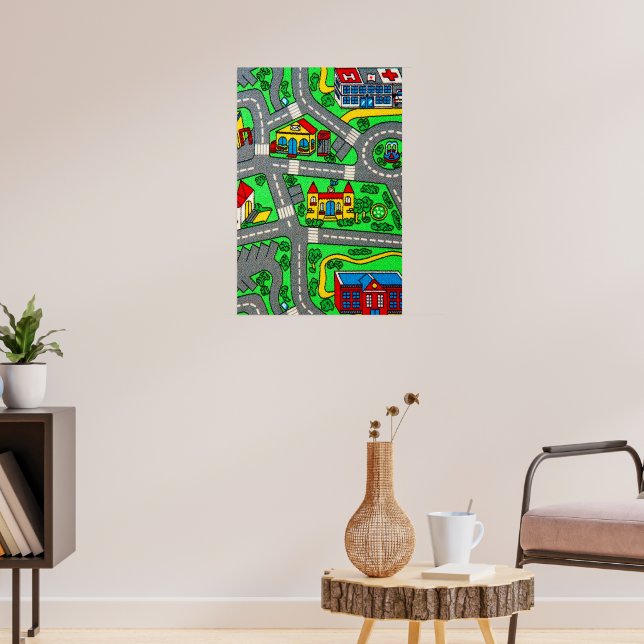 Póster Nostalgia de los años 90, alfombra de pista, nostá (Salón 3)