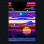 Póster Nostalgia de OVNI<br><div class="desc">Nostalgia de U.F.O. 2023, Ken Gage. Medios mixtos: surrealismo pop.</div>