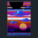 Póster Nostalgia de OVNI<br><div class="desc">Nostalgia de U.F.O. 2023, Ken Gage. Medios mixtos: surrealismo pop.</div>