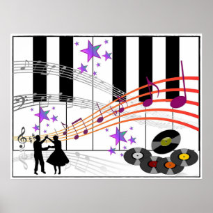 Póster Nostalgia de Sock Hop