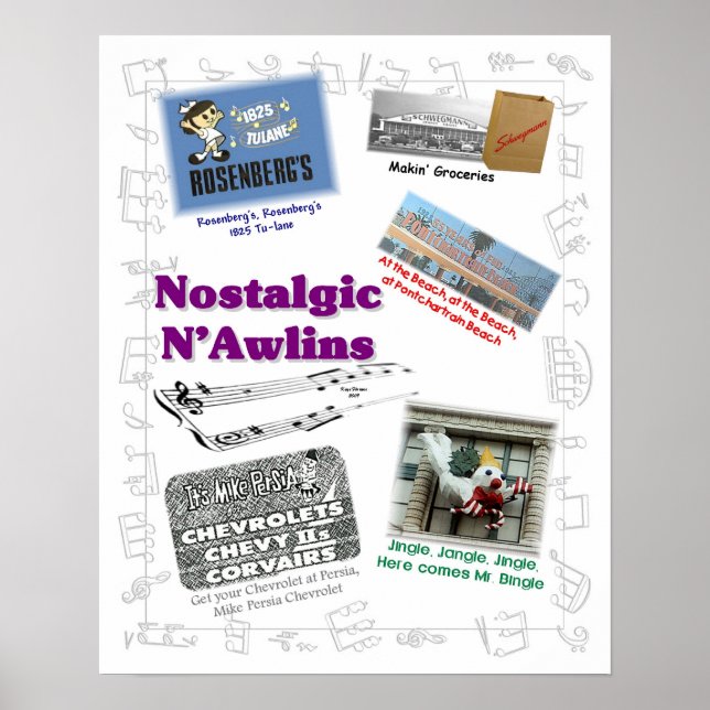 Póster Nostalgic N'Awlins Jingles (Frente)