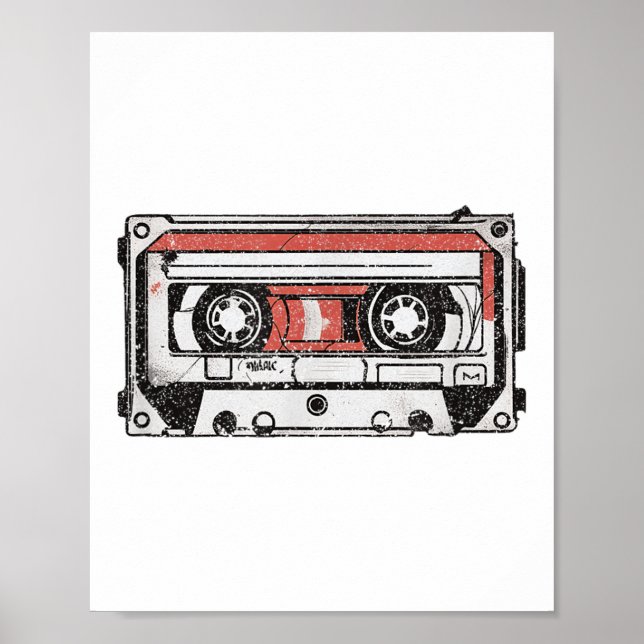 Póster Nostálgica película de retro de Cinta de 80's 90 (Frente)