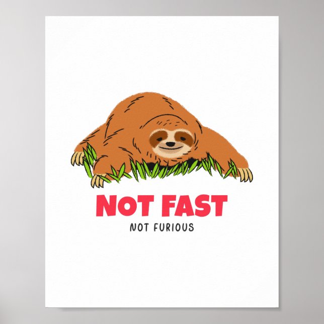 Póster Not Fast Not Furious  (Frente)