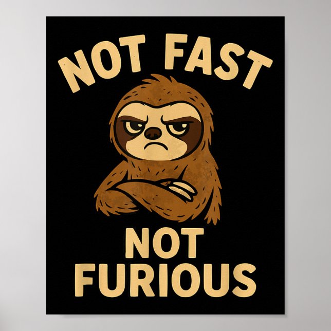 Póster Not Fast Not Furious, Funny Sltoh  (Frente)