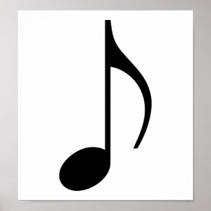 Póster Nota musical