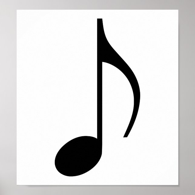 Póster Nota musical (Frente)