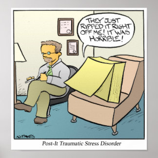 Póster Nota posterior