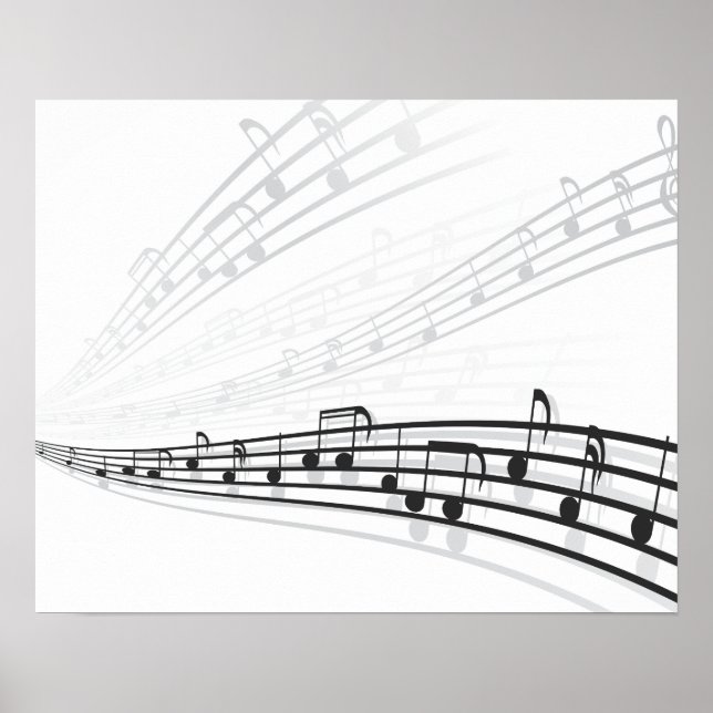 Póster notas de música (Frente)