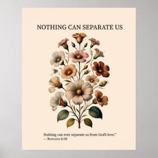 Póster Nothing can separate us from God's love wall art