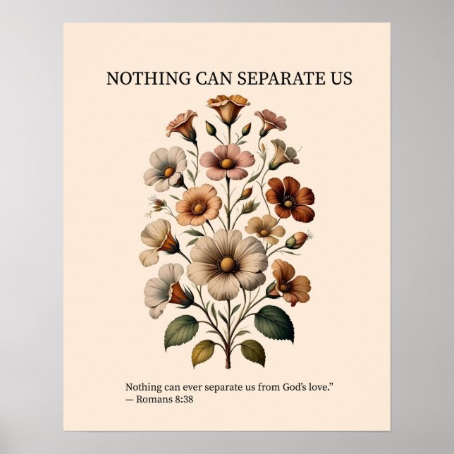 Póster Nothing can separate us from God's love wall art (Frente)