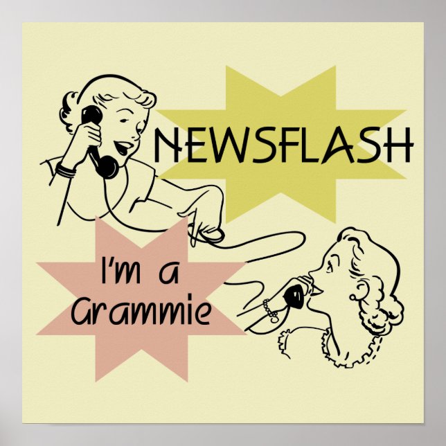 Póster Noticia de última hora soy camisetas y regalos de  (Frente)