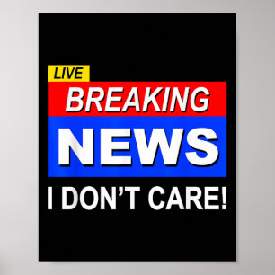 Póster Noticias curiosas que no me importan Sarcasm Sarcá