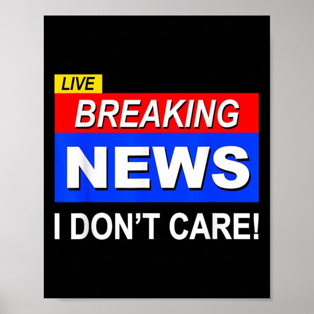 Póster Noticias curiosas que no me importan Sarcasm Sarcá (Frente)