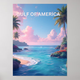Póster Noticias golfo de américa en pasteles