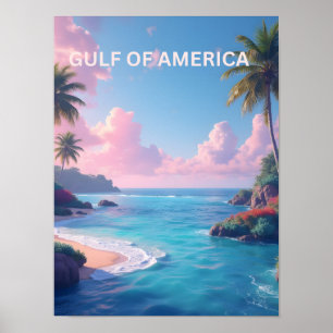 Póster Noticias golfo de américa en pasteles