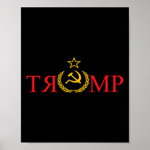Póster Noticias no falsas Trump Rusia 1