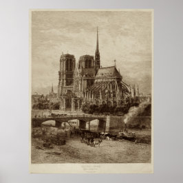 Póster Notre-Dame - Cathédrale - Kathedrale París
