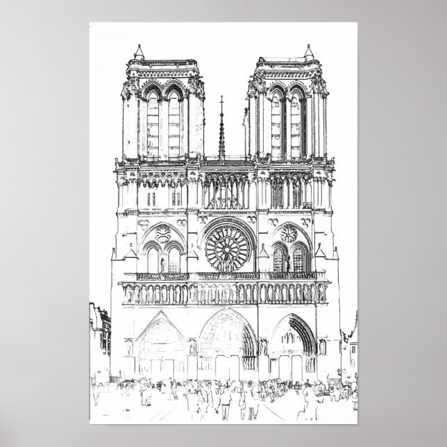 Póster Notre Dame de París (Frente)