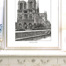 Notre Dame de Paris 12 "x16" Poster