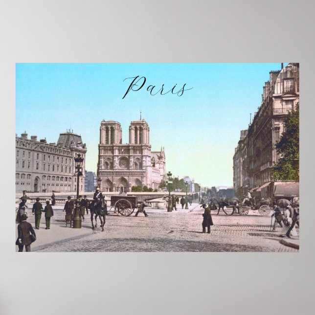 Póster Notre-Dame de París (1890) (Frente)