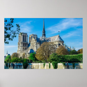 Póster Notre Dame de París en Francia