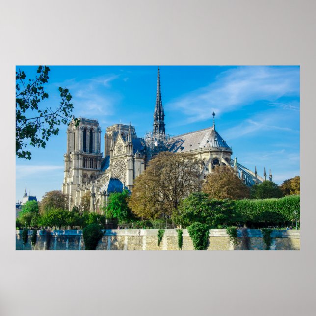 Póster Notre Dame de París en Francia (Frente)