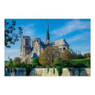 Póster Notre Dame de París en Francia