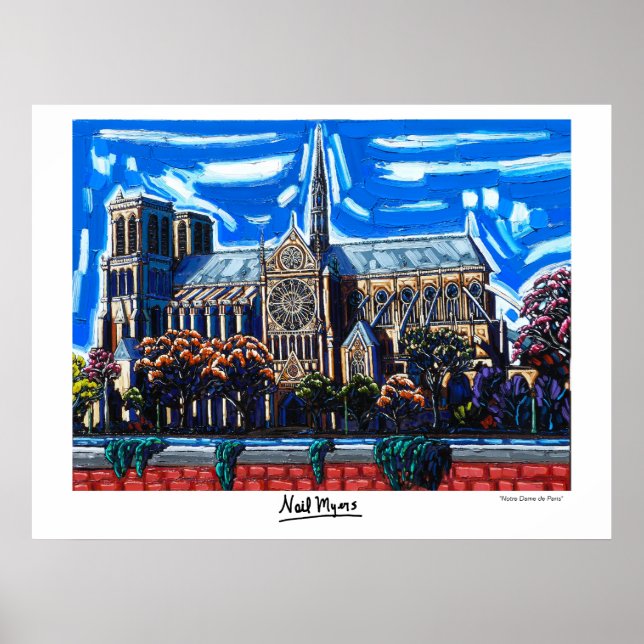 Póster "Notre Dame de Paris" por Neil Myers (Frente)