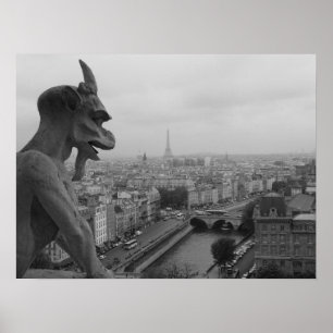 Póster Notre Dame Gargoyle