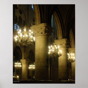 Póster Notre Dame Light The Way Print