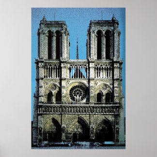 Póster Notre Dame Paris Francia