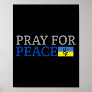Póster Notre Dame Reza Por La Paz 