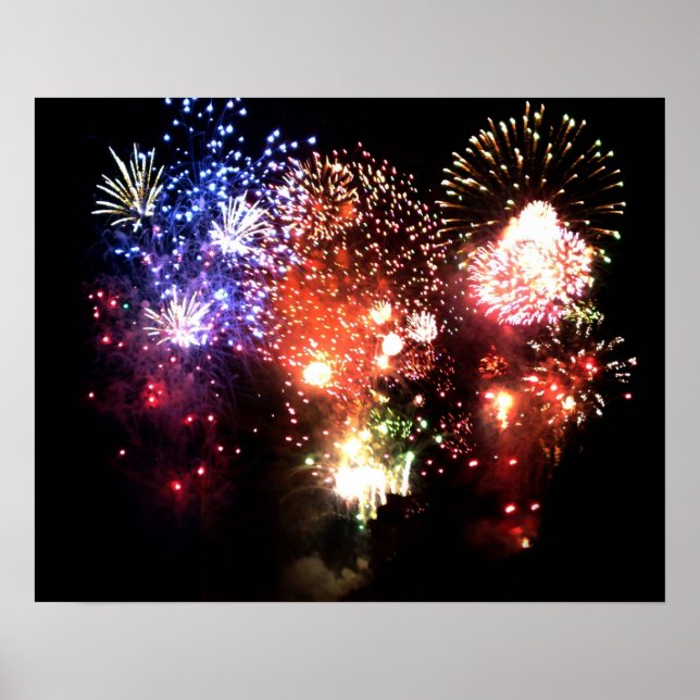 Póster Nouvel an : bouquet final de feu d'artifice - (Frente)