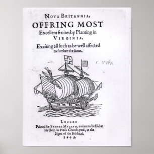 Póster Nova Britannia. Offring Most Excellent Fruites