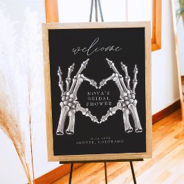 Póster NOVA Corazón de Esqueleto Manos Bienvenida a la Bo