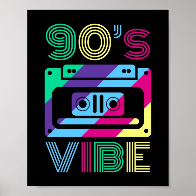 Póster Novecientos años Vibe 90, traje de Fiesta temático (Frente)