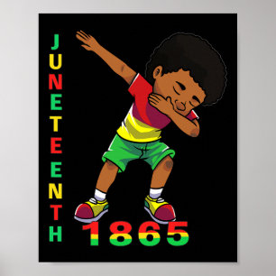 Póster Novecientos niños de niños de 1865 dabbing afroame