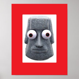 Póster Novedad de Bug-Eyed Moai