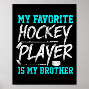 Póster Novedad de hockey sobre hierba hermano hermano reg