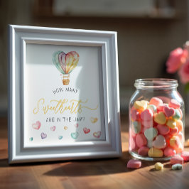 Póster Novedades en el Rótulo de Jar Baby Shower Game