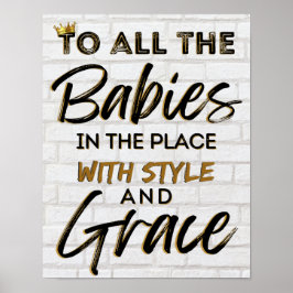 Póster Novedosa escuela secundaria 90 con Hip Hop Cumplea