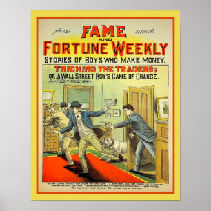 Póster Novela de la Fama y la Fortuna Semanal de 1907