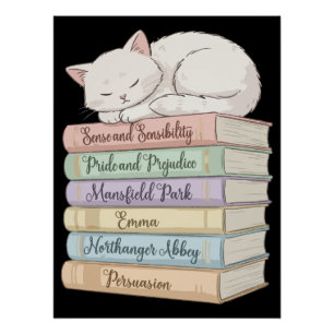 Póster Novelas de Jane Austen IX